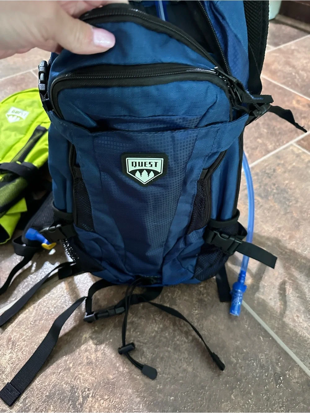 Quest Royal Blue Hydration Backpack Pack - men or women’s